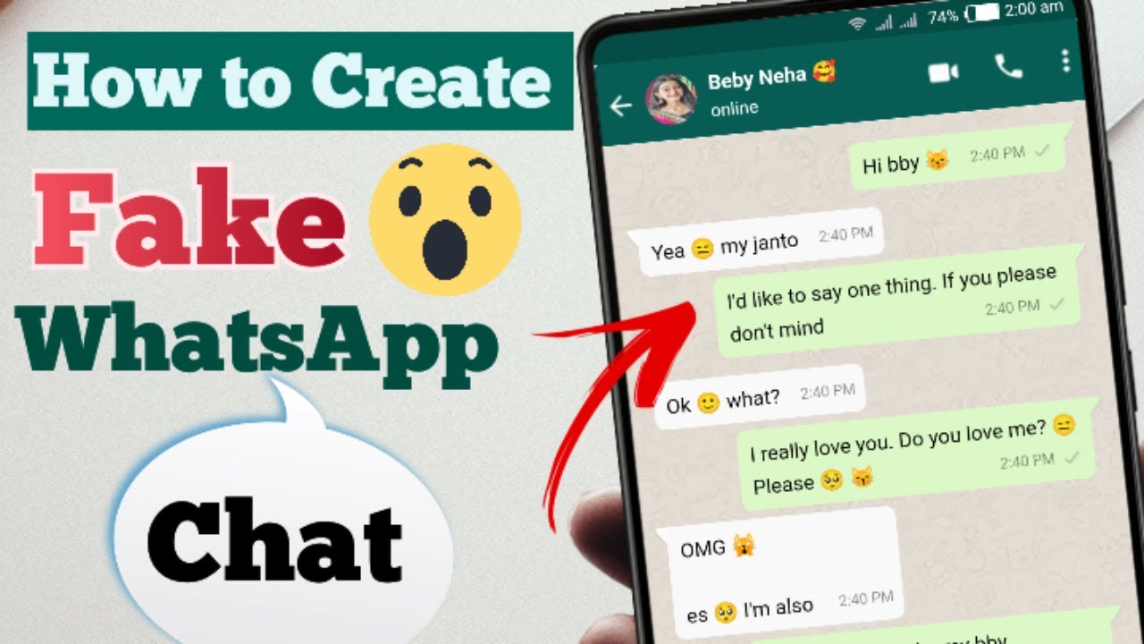 تحميل تطبيق فيك شات واتساب Fake Chat WhatsApp 2024